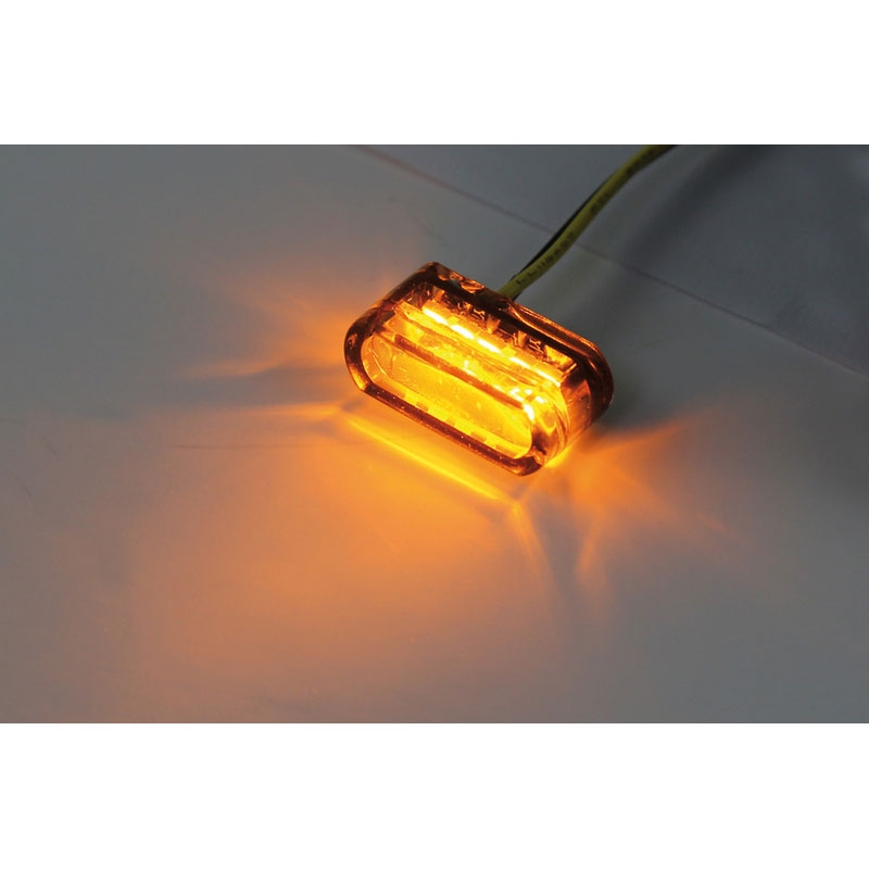 Clignotants moto Highsider Smart Module 1 LED gris fumé