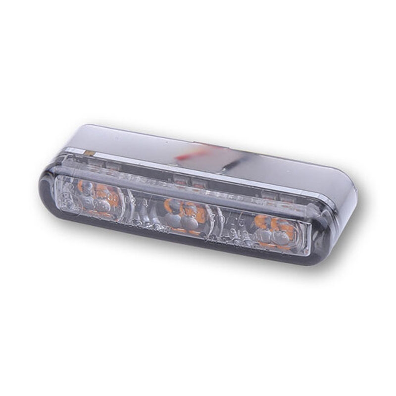 Clignotants moto Highsider Smart Shorty 2 Pro Module 3en1 gris fumé
