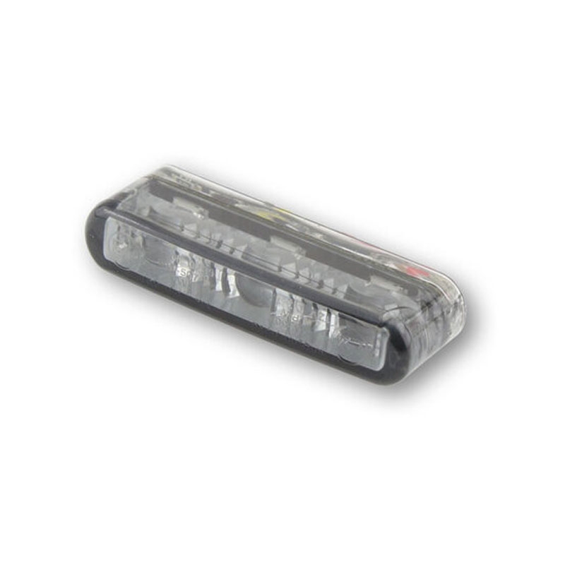 Feu arrière moto Highsider Smart Shorty 2 Pro, gris fumé