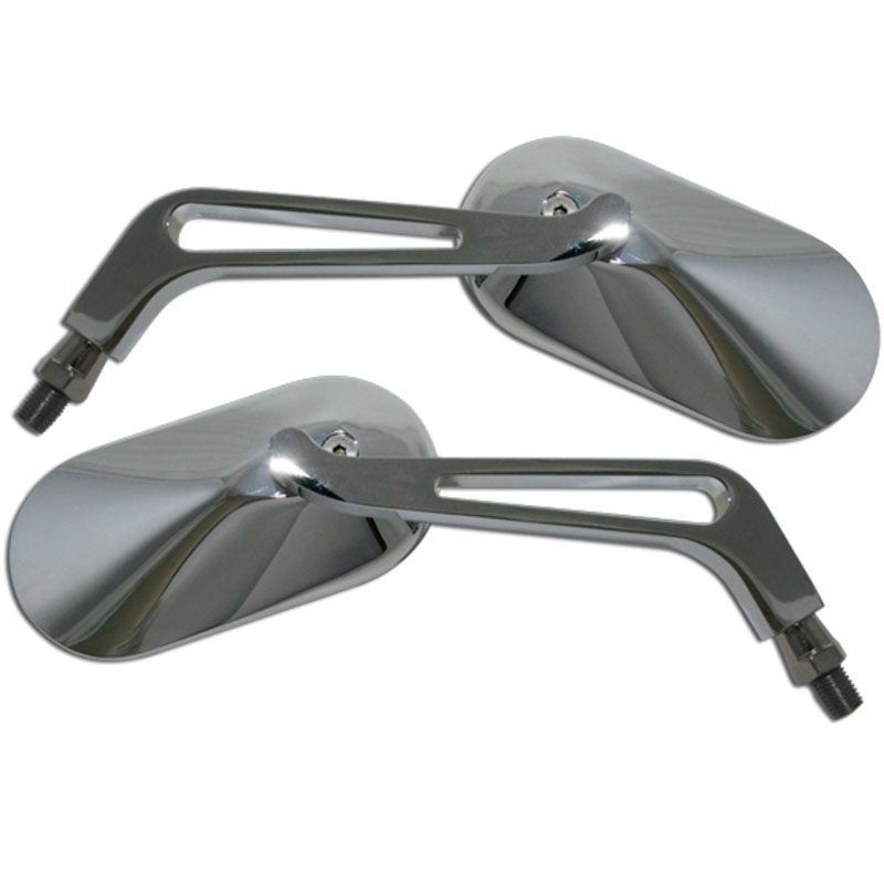 Rétroviseur Highsider Smart Oval gauche/droit chromé