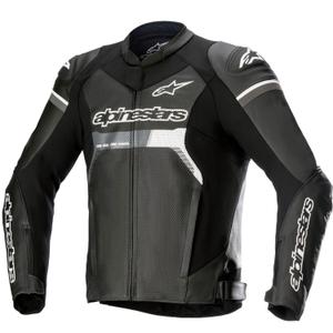 Blouson moto en cuir Alpinestars GP Force Airflow noir