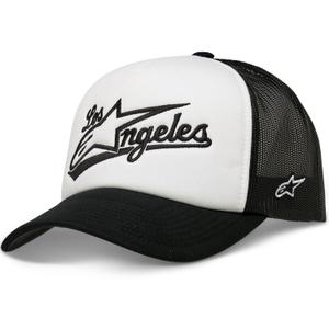 Casquette camionneur Alpinestars Los Angeles Foam blanche et noire