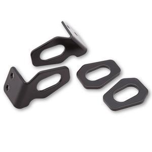 Support de clignotants Highsider Pro d&#39;origine pour plaque d&#39;immatriculation de moto Honda, noir (paire)
