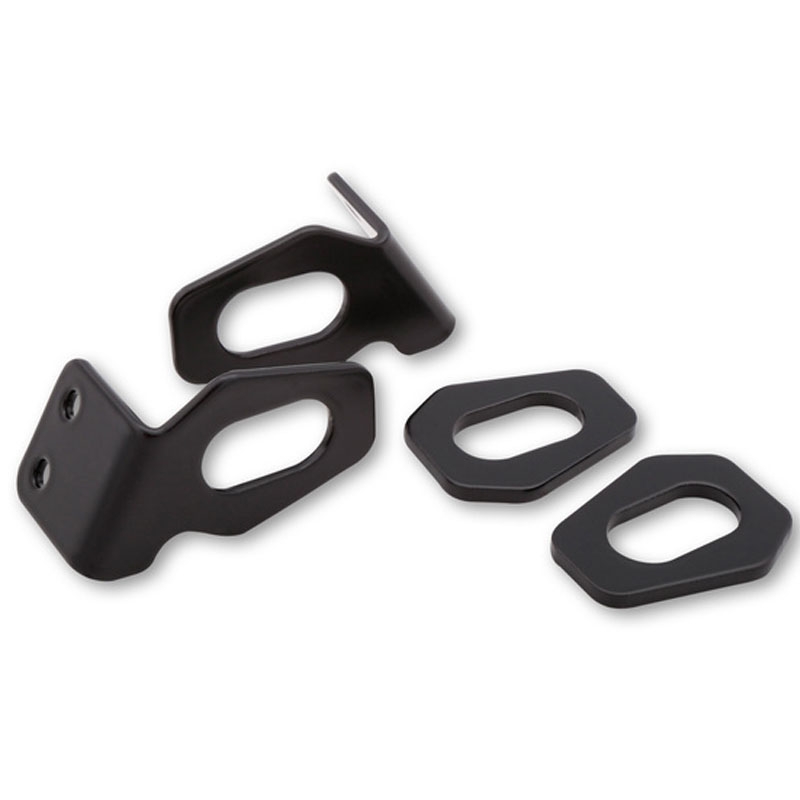 Support de clignotants Highsider Pro d'origine pour plaque d'immatriculation de moto Honda, noir (paire)