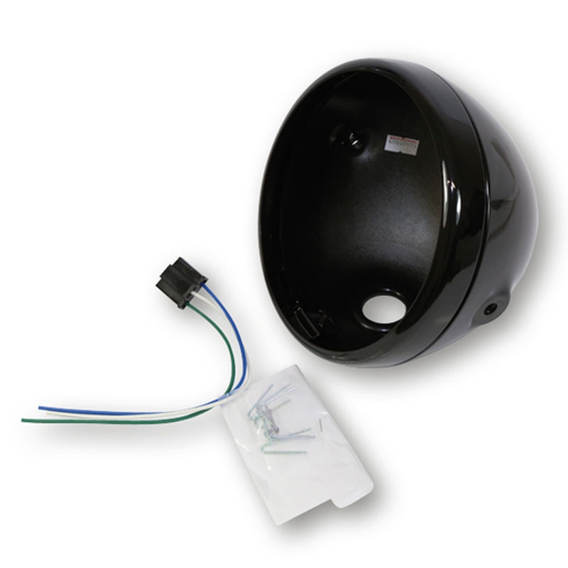 Boîtier de phare Highsider Smart Reno 7 pouces noir brillant