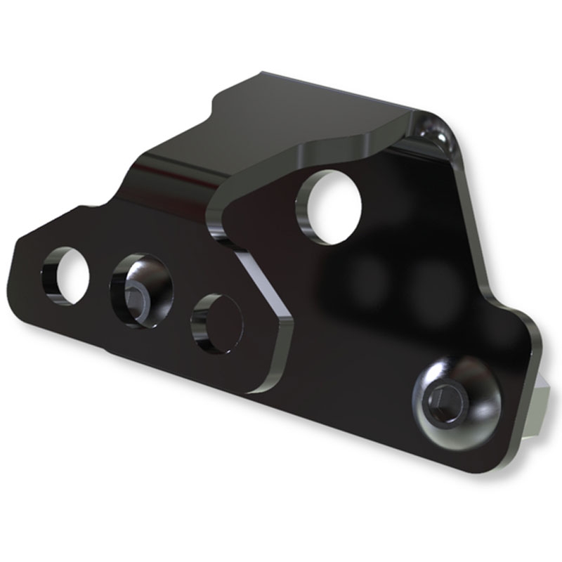 Support d'éclairage de plaque d'immatriculation Highsider Pro S noir