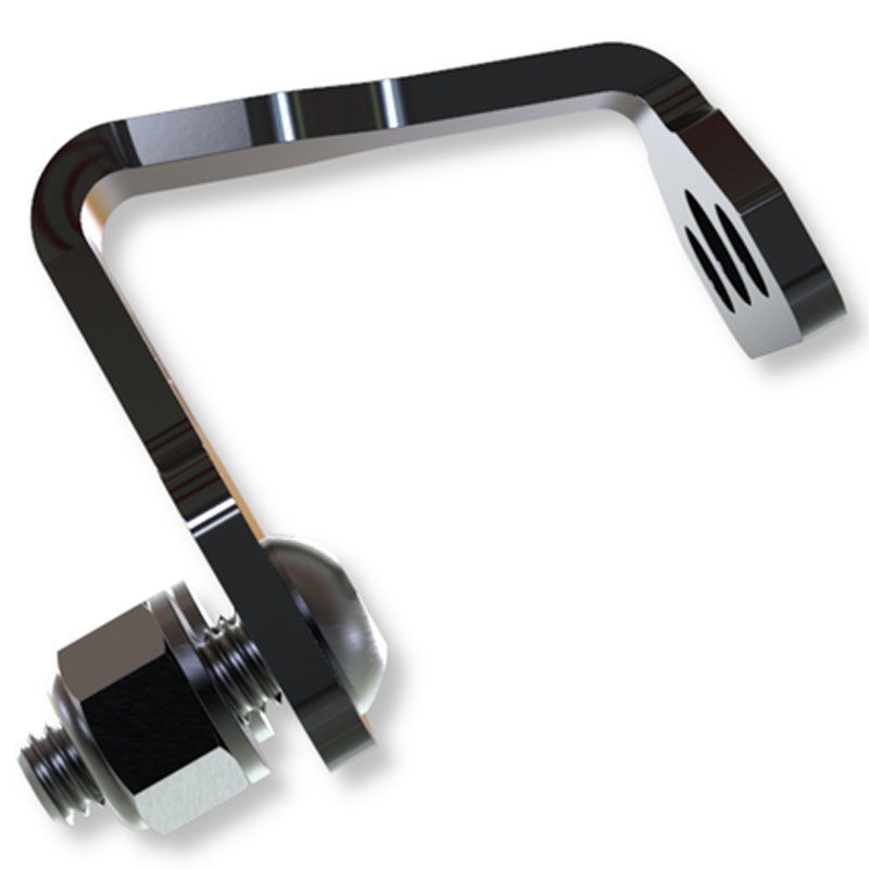 Support d'éclairage de plaque d'immatriculation Highsider Pro S noir