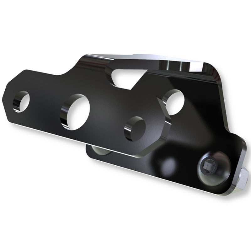 Support d'éclairage de plaque d'immatriculation Highsider Pro XL noir