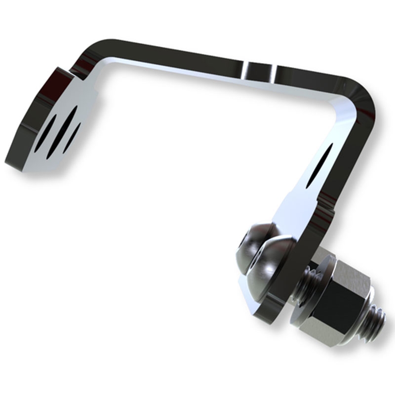 Support d'éclairage de plaque d'immatriculation Highsider Pro XL noir