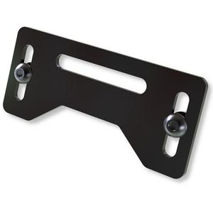 Support d&#39;éclairage de plaque d&#39;immatriculation Highsider Pro Plate noir