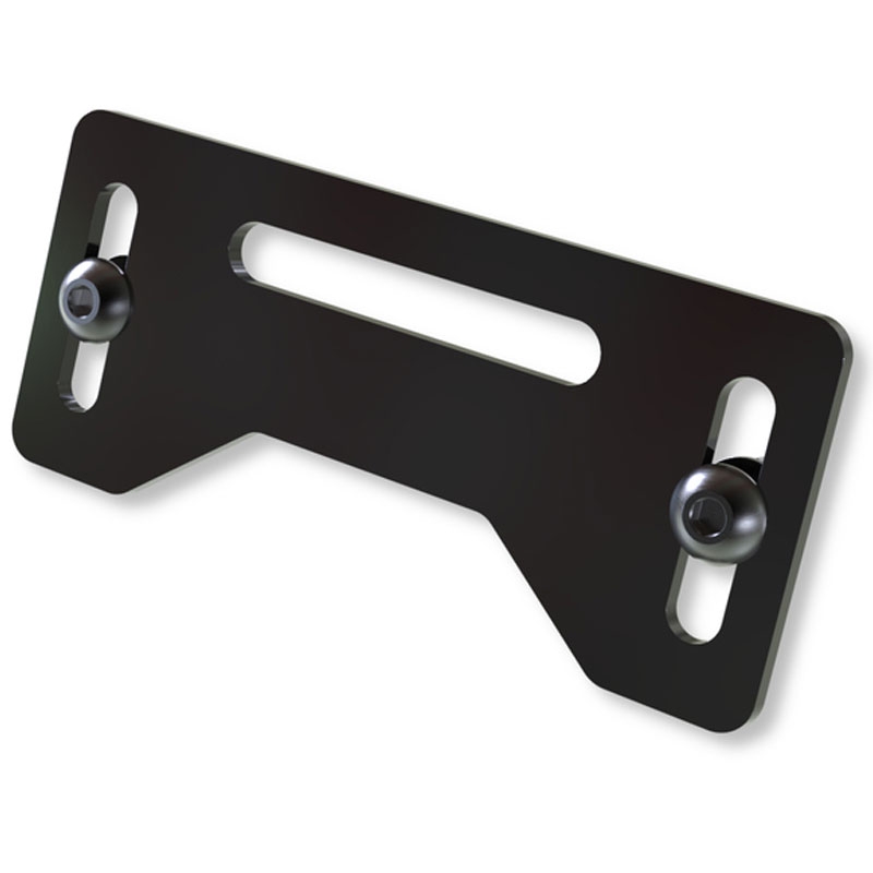 Support d'éclairage de plaque d'immatriculation Highsider Pro Plate noir