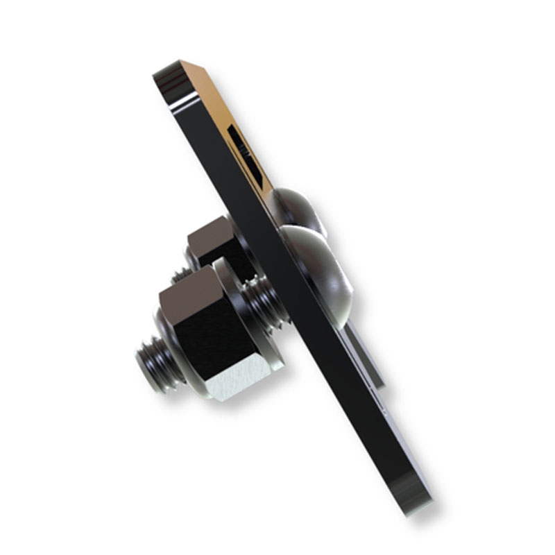 Support d'éclairage de plaque d'immatriculation Highsider Pro Plate noir