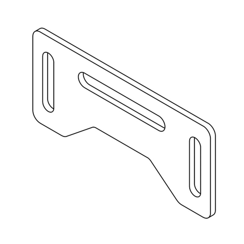 Support d'éclairage de plaque d'immatriculation Highsider Pro Plate noir
