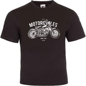 T-shirt RSA Motorcycles Ride Live noir