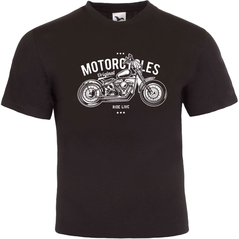 T-shirt RSA Motorcycles Ride Live noir