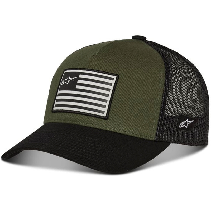 Alpinestars Flag Snap Hat vert-noir