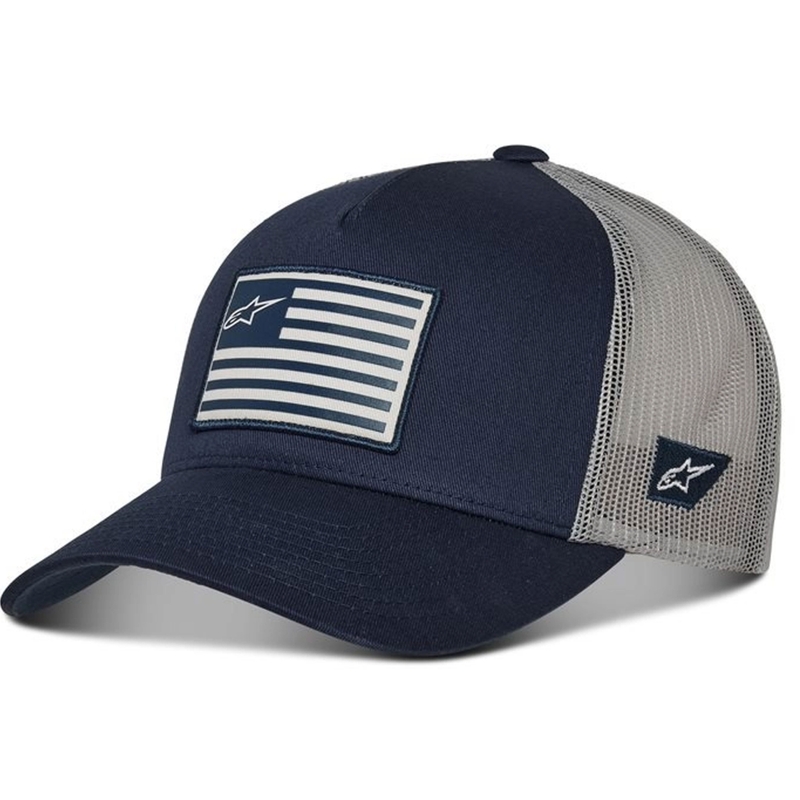 Bonnet Alpinestars Flag Snap bleu-gris