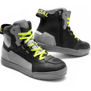Bottes moto Rebelhorn Vandal II noir-gris-jaune fluo