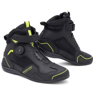 Bottes moto Rebelhorn Spark II noir-jaune fluo