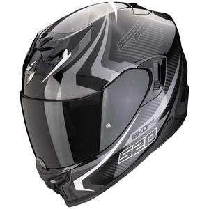 Casque moto intégral Scorpion EXO-520 EVO AIR TERRA noir-argent-blanc