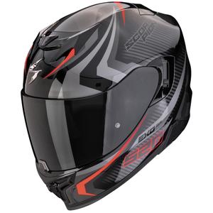 Casque moto intégral Scorpion EXO-520 EVO AIR TERRA noir-argent-rouge
