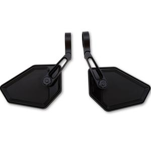 Rétroviseurs d&#39;extrémité de guidon Highsider Nova-Race noirs 2 pièces