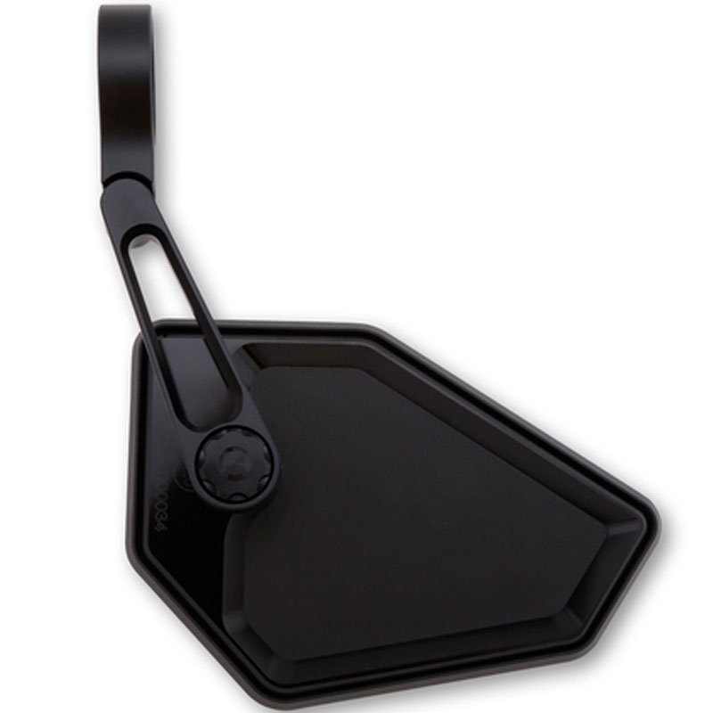 Rétroviseurs d'extrémité de guidon Highsider Nova-Race noirs 2 pièces
