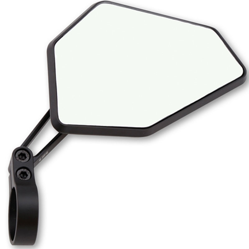 Rétroviseurs d'extrémité de guidon Highsider Nova-Race noirs 2 pièces