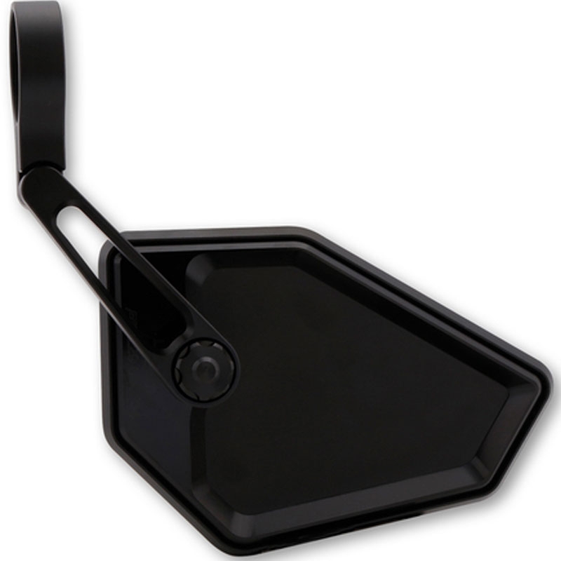 Rétroviseurs d'extrémité de guidon Highsider Nova-Race noirs 2 pièces