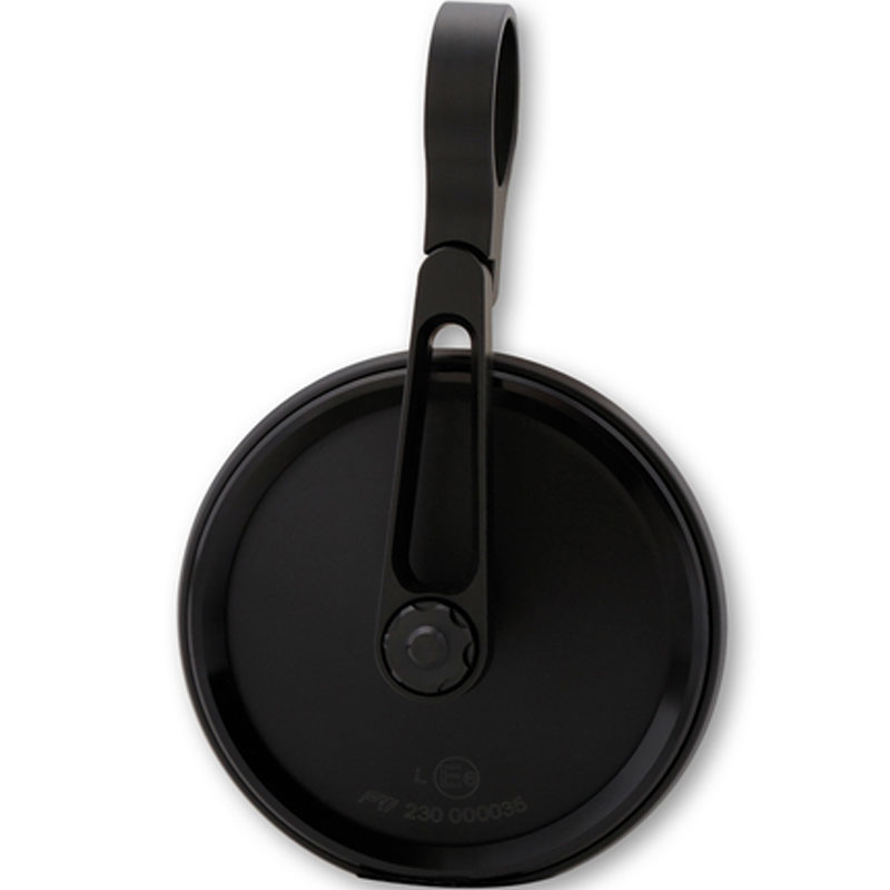 Rétroviseur d'extrémité de guidon Highsider PRO Nova-Run court noir 1 pièce.