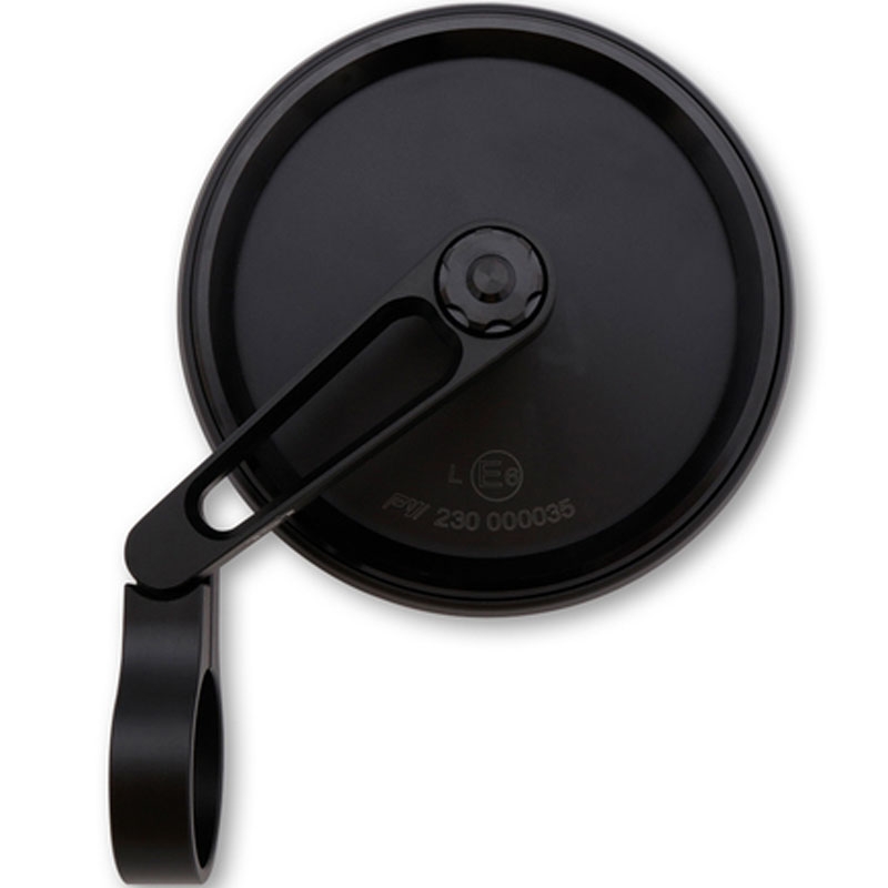 Rétroviseur d'extrémité de guidon Highsider PRO Nova-Run court noir 1 pièce.