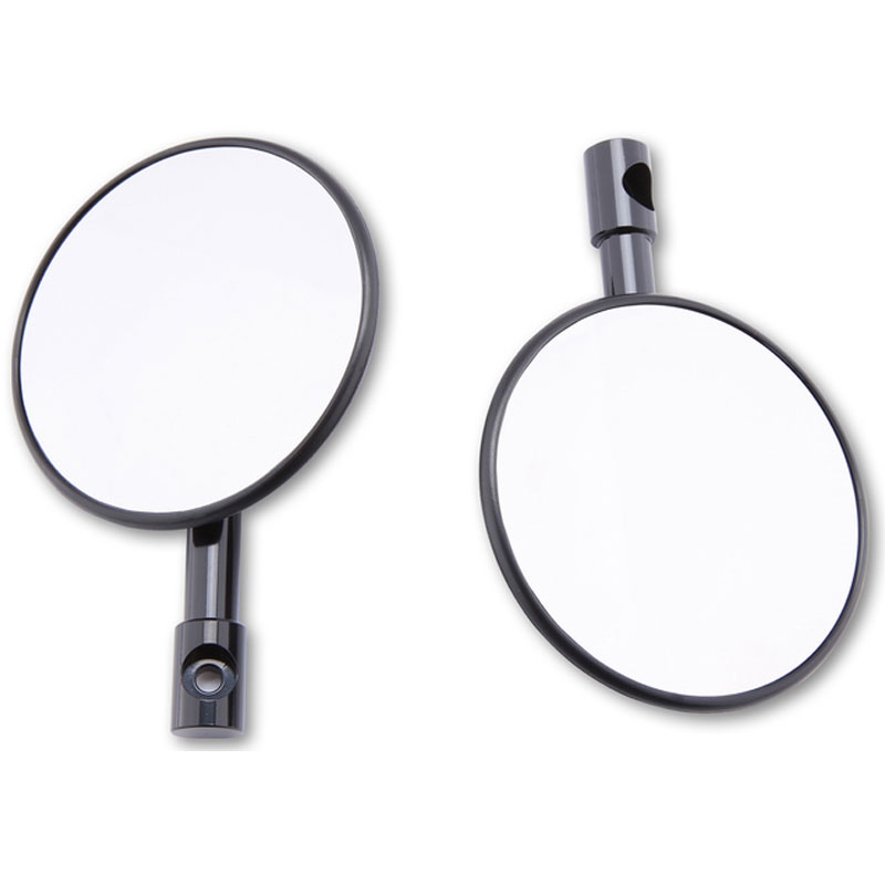 Rétroviseurs de guidon Highsider Smart Superbike noirs 2 pièces