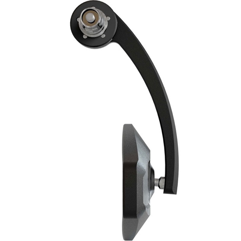 Rétroviseur d'extrémité de guidon Highsider Booster 2 EVO noir