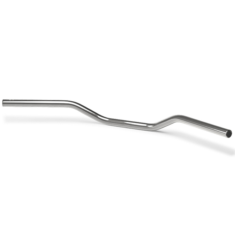 Guidon moto Highsider Pro Roadster L01 25,4 mm, 95 mm chromé