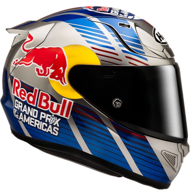 Casque moto intégral HJC RPHA 12 Red Bull Austin GP II MC21 bleu-gris