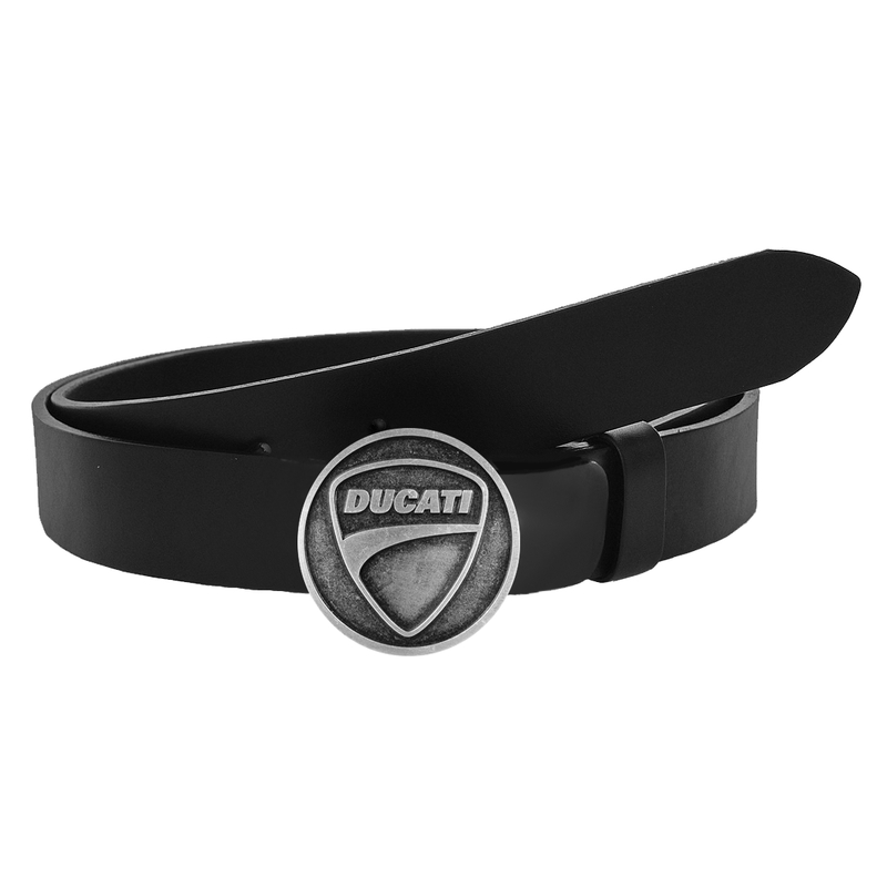 Ceinture moto en cuir avec boucle Ducati