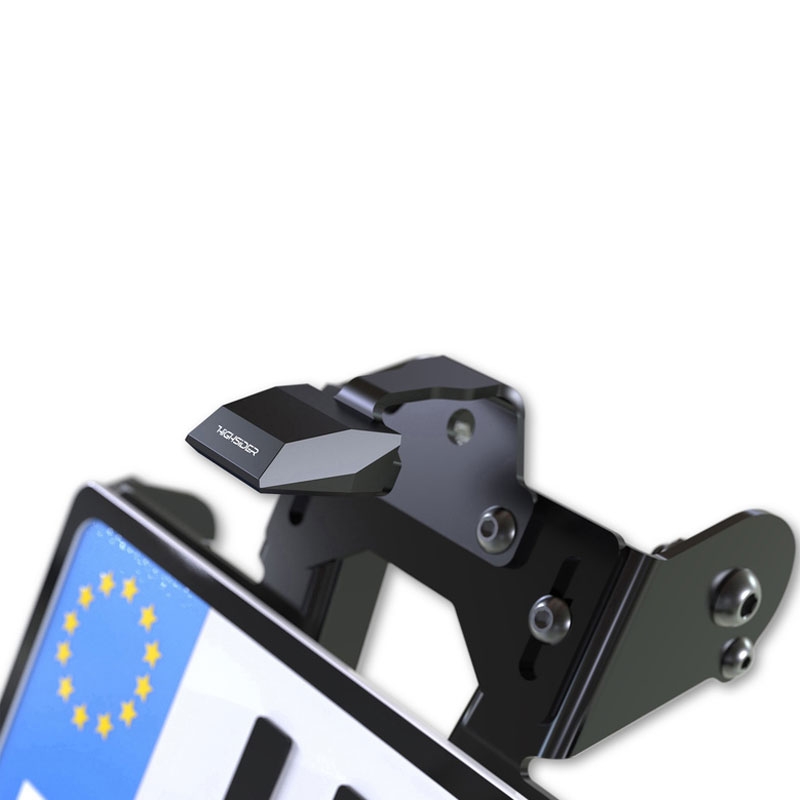 Support de plaque d'immatriculation avec éclairage Highsider Akron RS PRO KTM 990 SUPER DUKE noir