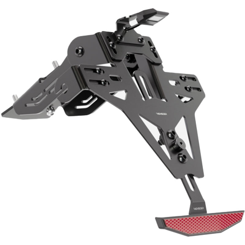 Support de plaque d'immatriculation avec éclairage Highsider License Akron RS PRO KTM 790 DUKE ABS et 890 DUKE R noir