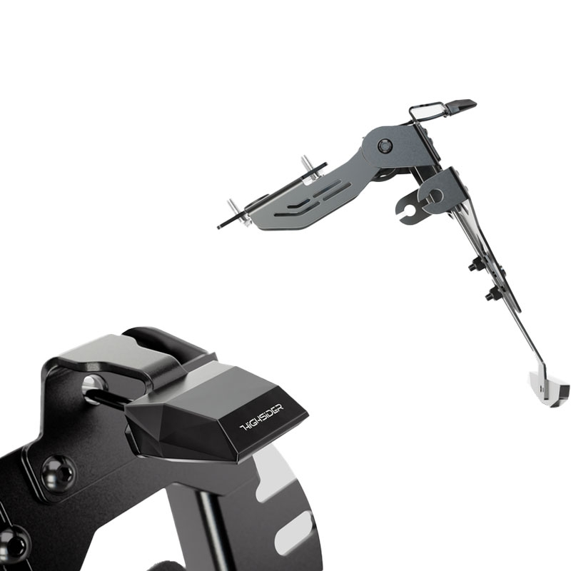Support de plaque d'immatriculation avec éclairage Highsider License Akron RS PRO KTM 790 DUKE ABS et 890 DUKE R noir