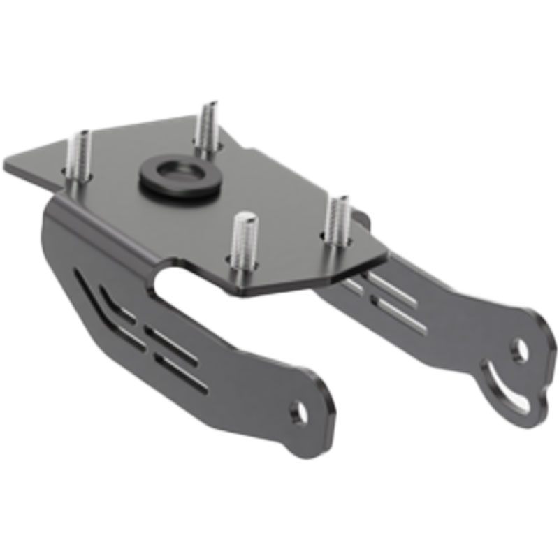 Support de plaque d'immatriculation avec éclairage Highsider License Akron RS PRO KTM 790 DUKE ABS et 890 DUKE R noir