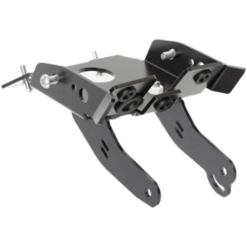 Support de plaque d'immatriculation avec éclairage Highsider License Akron RS PRO KTM 690 SMC R noir