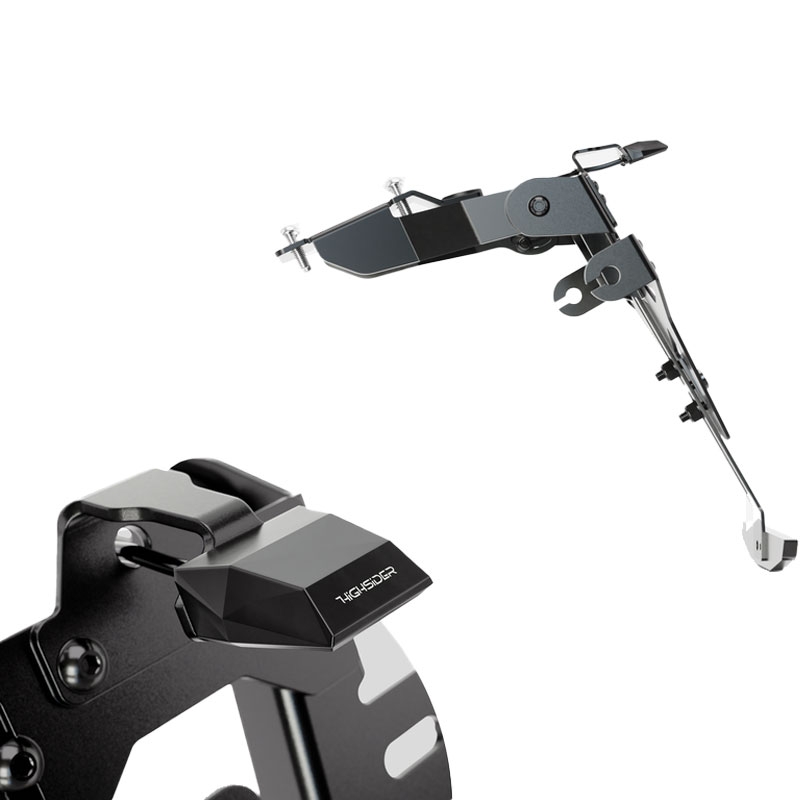 Support de plaque d'immatriculation avec éclairage Highsider Akron RS PRO Honda CB 500 noir