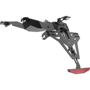 Support de plaque d&#39;immatriculation avec éclairage Highsider Akron RS PRO Honda CB 125 R NEO noir