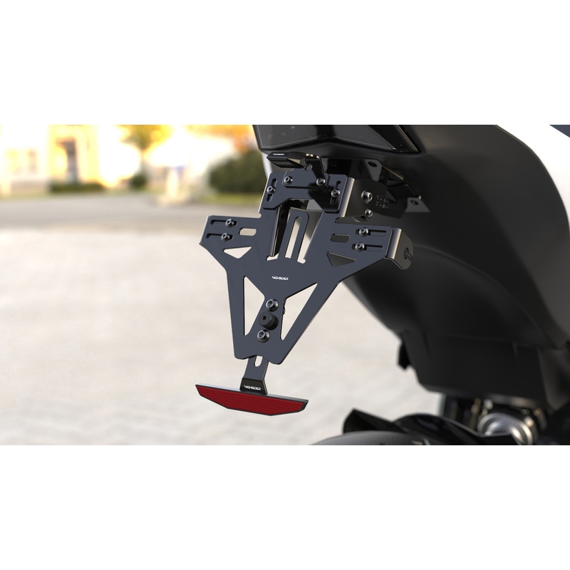Support de plaque d'immatriculation avec éclairage Highsider Akron RS PRO Honda CB 650 R noir