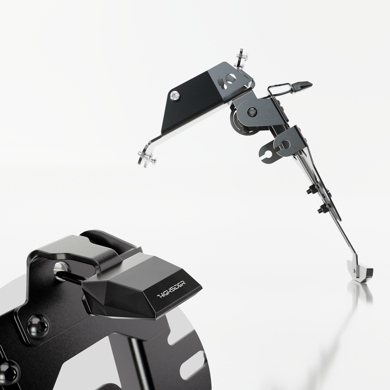 Support de plaque d'immatriculation avec éclairage Highsider Akron RS PRO HUSQVARNA 701 noir