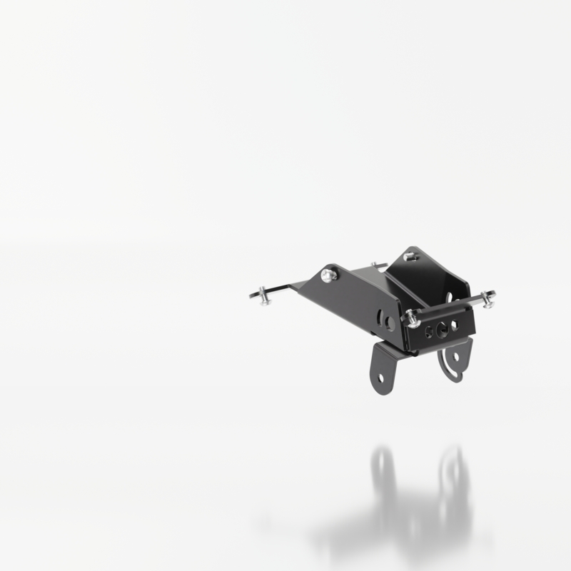 Support de plaque d'immatriculation avec éclairage Highsider Akron RS PRO HUSQVARNA 701 noir