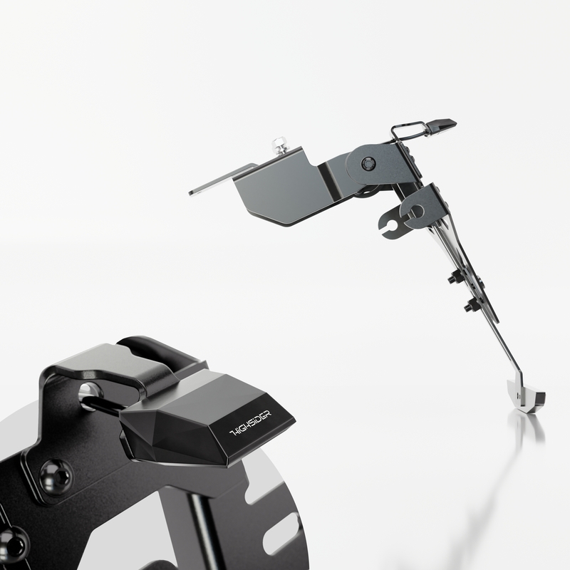 Support de plaque d'immatriculation avec éclairage Highsider Akron RS PRO Kawasaki ER-6 F,N noir