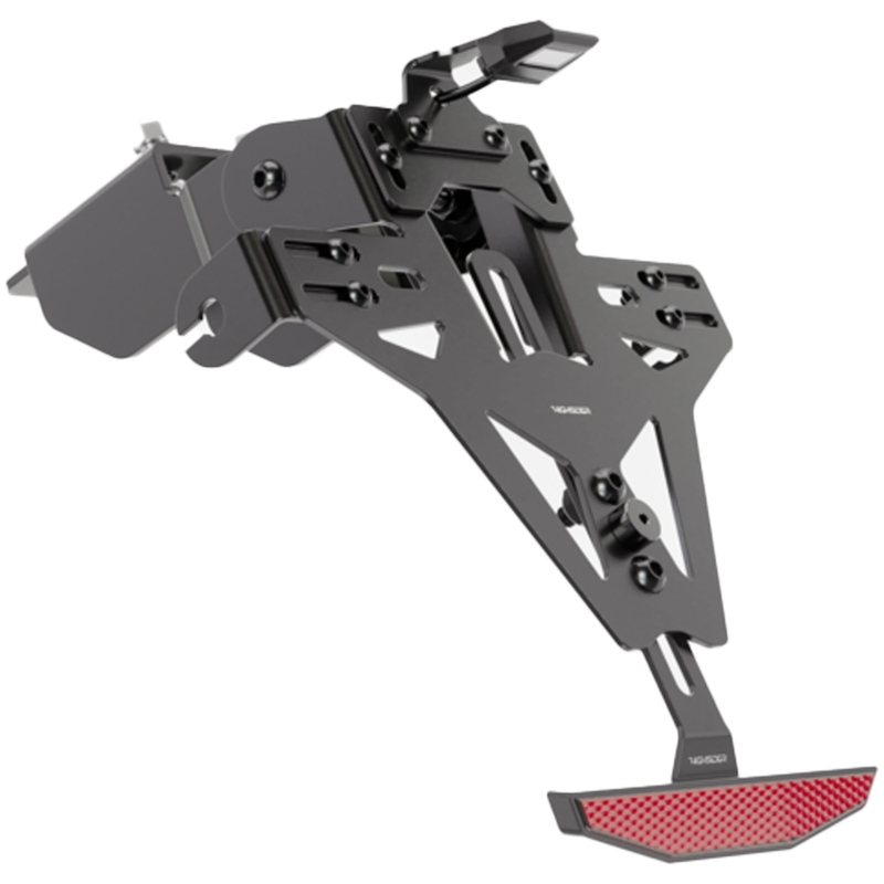 Support de plaque d'immatriculation avec éclairage Highsider Akron RS PRO Kawasaki ER-6 F,N noir