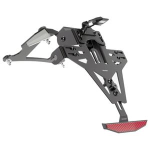 Support de plaque d&#39;immatriculation avec éclairage Highsider Akron RS PRO Kawasaki Z750, Z1000 noir