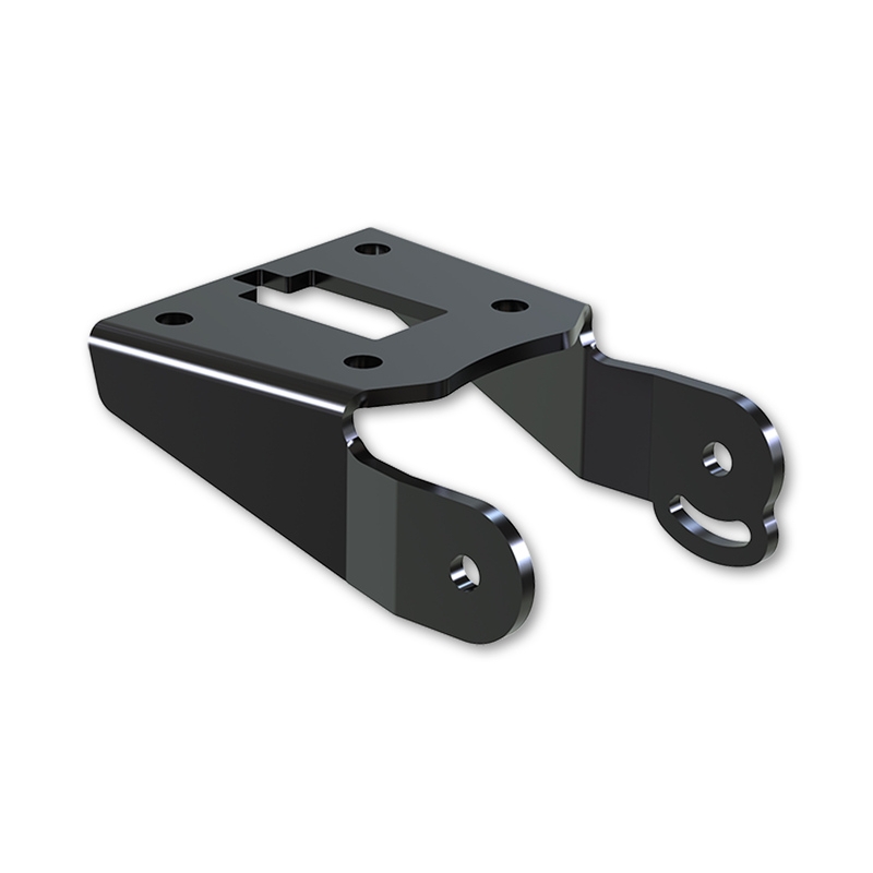 Support de plaque d'immatriculation avec éclairage Highsider Akron RS PRO Kawasaki Z 1000 noir